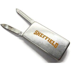 Sheffield Knife File Money Clip Stainless Steel Wallet Credit Card Cash ID
